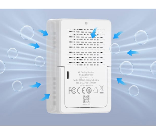 Sonoff Miernik jakości powietrza WiFi LCD AirGuard CO2 SAWF-08P - 1534492 - zdjęcie 4